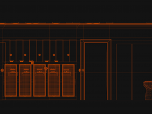 The Shining 1980 - Overlook Hotel - The Red Bathroom Modelo 3D
