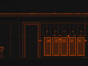 The Shining 1980 - Overlook Hotel - The Red Bathroom 3D Model