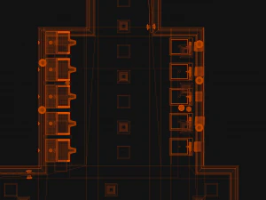 The Shining 1980 - Overlook Hotel - The Red Bathroom 3D Model