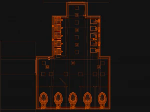 The Shining 1980 - Overlook Hotel - The Red Bathroom 3D Model