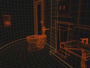 Van Gogh Solomon R Guggenheim Museum - Donald Trump Golden Toilet 3D Model