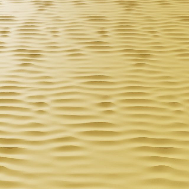 Tillable Desert Beach Sand Dunes with Height Map 3D Model .c4d .max .obj .3ds .fbx .stl .blend 