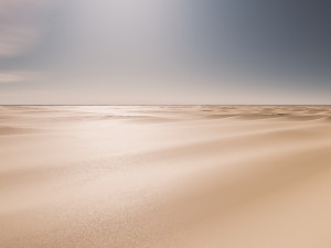 Tillable Desert Beach Sand Dunes with Height Map 3D Model
