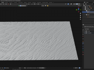 3D Desert Sand Dunes Sea - Tillable Terrain Low-poly Modello 3D