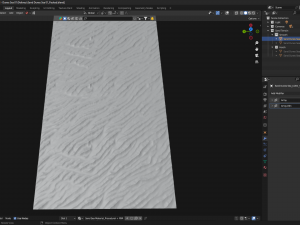 3D Desert Sand Dunes Sea - Tillable Terrain Low-poly Modello 3D