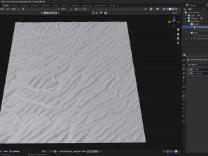 3D Desert Sand Dunes Sea - Tillable Terrain Low-poly Modello 3D