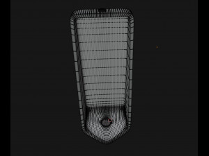 Tall Urinal Modello 3D