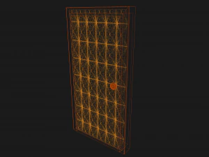 Tufted Leather Door 3D Model