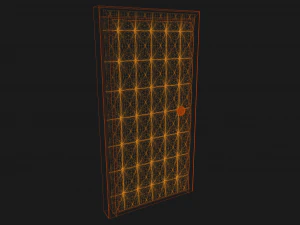 Tufted Leather Door 3D Model