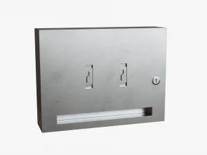 Scivolo per rifiuti - Montaggio a parete Modello 3D