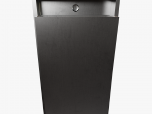 Wall-mounted Waste Receptacle 3D Model