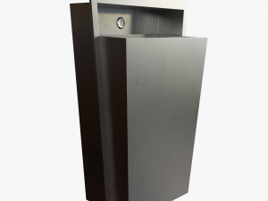 Wall-mounted Waste Receptacle 3D Model
