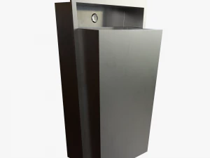 Wall-mounted Waste Receptacle 3D Model