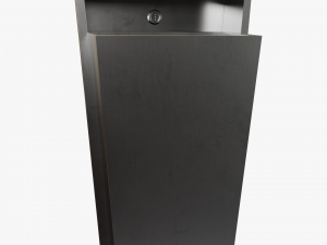 Wall-mounted Waste Receptacle 3D Model