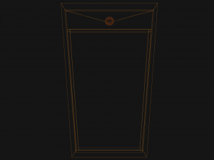 Wall-mounted Waste Receptacle 3D Model