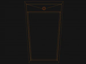 Wall-mounted Waste Receptacle 3D Model
