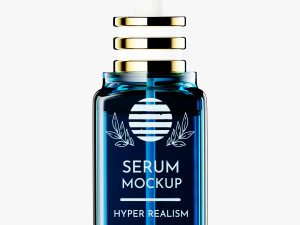 Serum Bottle Template - Packed Blender File 3D Model