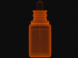 Serum Bottle Template - Packed Blender File 3D Model
