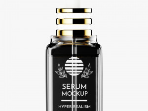 Serum Bottle Template - Packed Blender File 3D Model