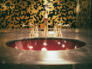 Bathroom Vanity Table with Sink 3D Model