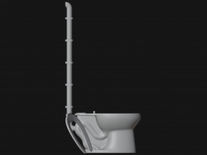 Clogged Filthy Dirty Toilet Modèle 3D