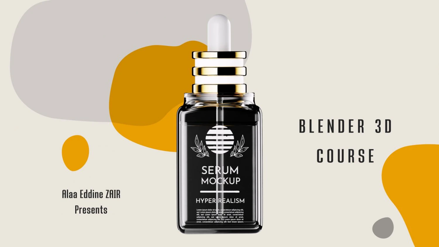 Blender 3D Cosmetic Product Mockup Modeling and Rendering Tutorial 