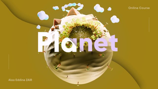 Blender 3D VDM Sculpting for Intermediates Your First Egyptian Desert Miniature Planet 