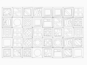 Breeze Blocks Wall Patterns Modèle 3D