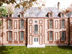 Chateau Le Corvier - French Mansion 3D Model