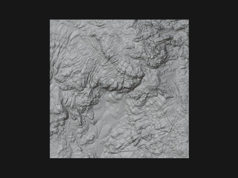Rock Ocean Lake Environment Terrain 3D Model