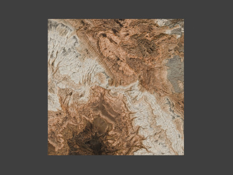 Rock Ocean Lake Environment Terrain 3D Model