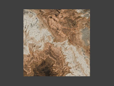 Rock Ocean Lake Environment Terrain 3D Model