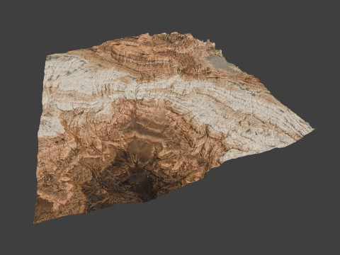 Rock Ocean Lake Environment Terrain 3D Model
