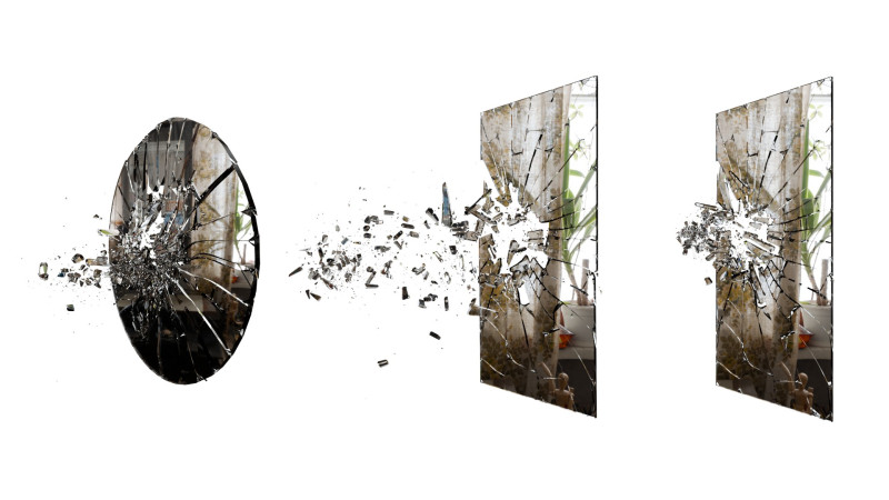 Broken Windows and Mirrors Glass s Modelo 3D .c4d .max .obj .3ds .fbx .stl .blend