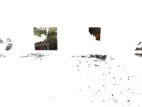 Broken Windows and Mirrors Glass s Modelo 3D