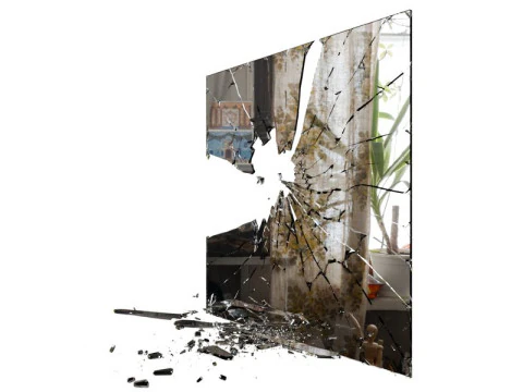 Broken Windows and Mirrors Glass s 3D Model