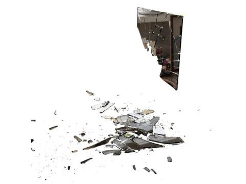 Broken Windows and Mirrors Glass s 3D Model