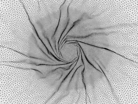 Animated 3D Twisting Cloth Simulation For Cosmetic Products 3D 模型