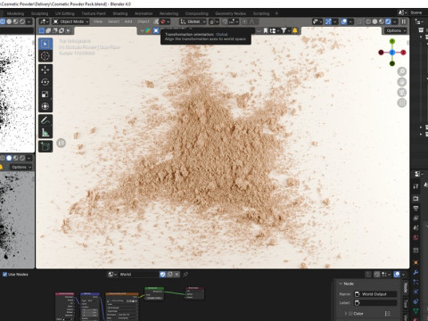 Cosmetic Dust Powder and Cooking Flour s Pack 3D Model