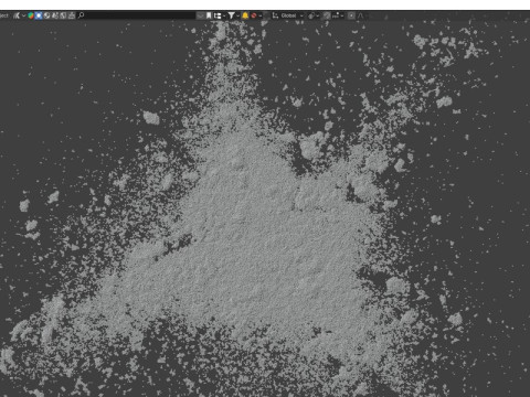 Cosmetic Dust Powder and Cooking Flour s Pack 3D Model