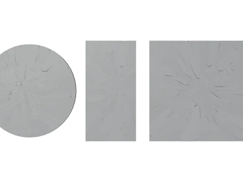 Cracked And Broken Mirrors s 3D Model