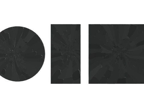 Cracked And Broken Mirrors s 3D Model