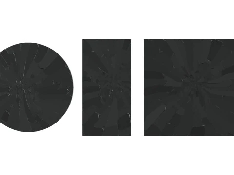 Cracked And Broken Mirrors s 3D Model