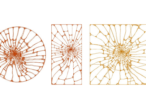 Cracked And Broken Mirrors s 3D Model