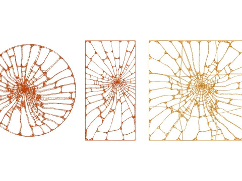 Cracked And Broken Mirrors s 3D Model