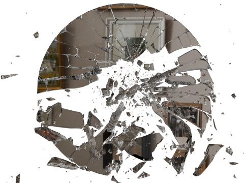 Animated Broken Windows and Mirrors Glass s Model 3D