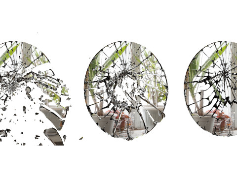 Animated Broken Windows and Mirrors Glass s Model 3D