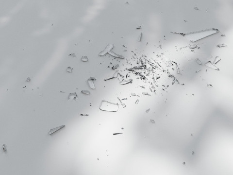 Animated Broken Windows and Mirrors Glass s Model 3D