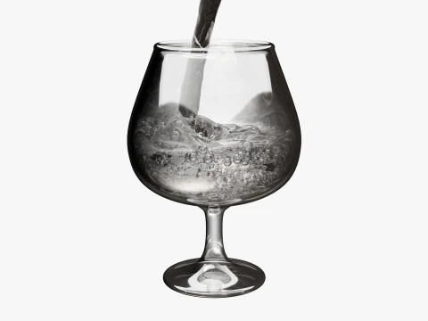 Pacote de efeitos de bolhas e água carbonatada gasosa e refrigerante Modelo 3D