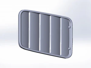 Grilles in the hood Sierra mk-1 cosworth 3D Print Model